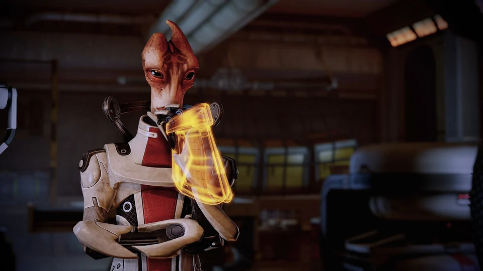 Official Mass Effect Legendary Edition screenshot inside a Normandy crew area